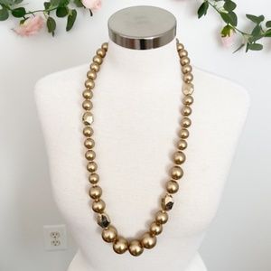 Gold Pearl Necklace